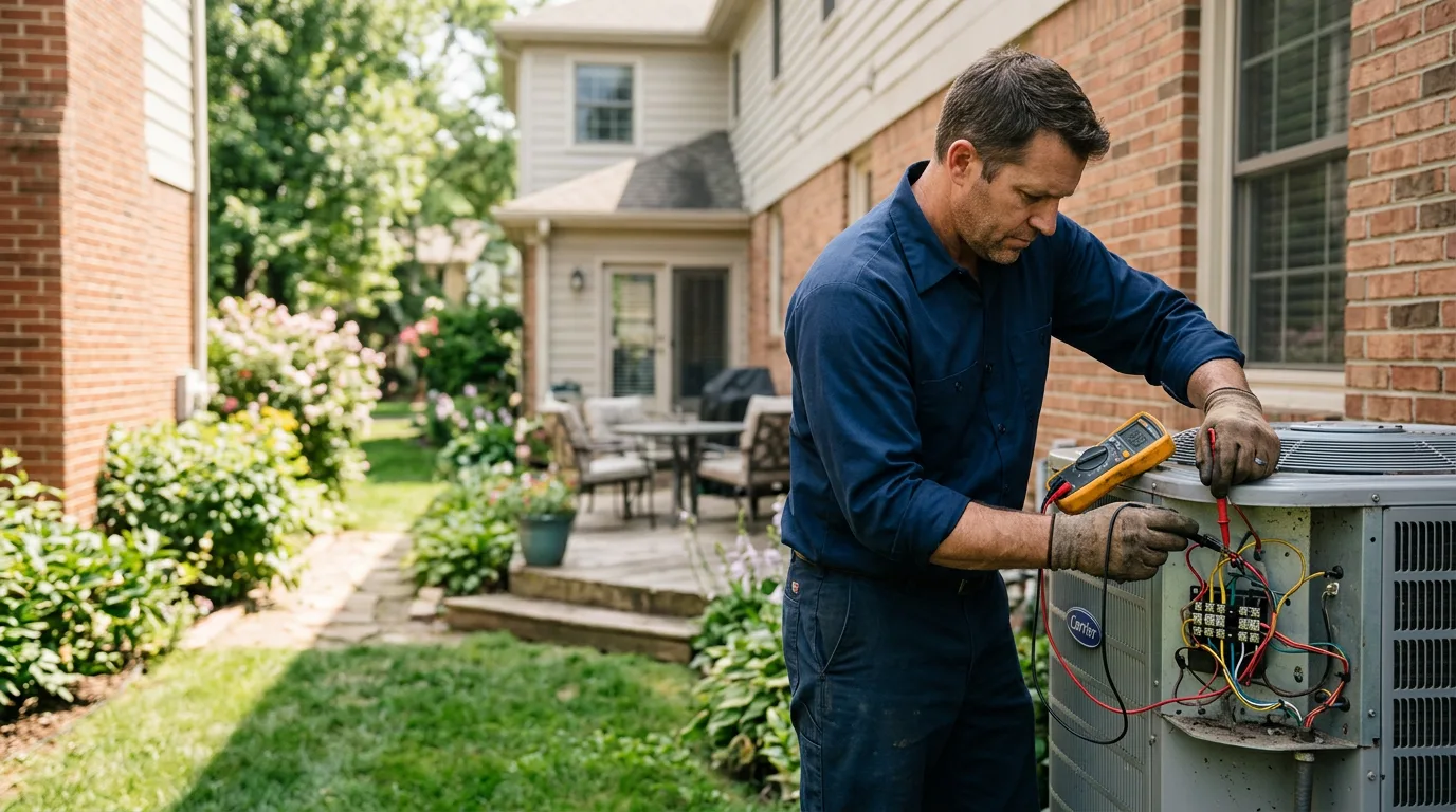 HVAC technician working near Silver Lake, KS